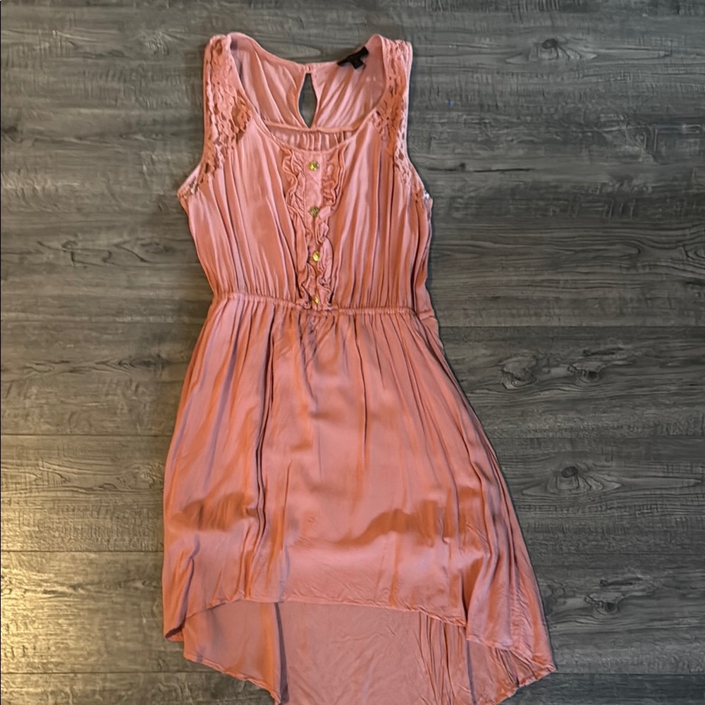 Elegant Pink Sleeveless Dress